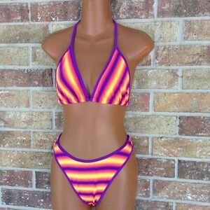 Bright colored bikini